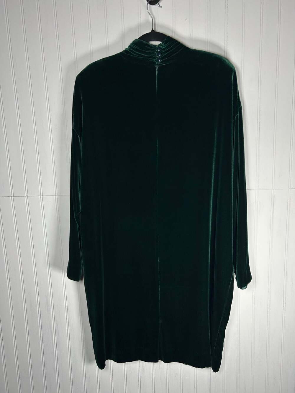 Velvet Spotlight Mock-Neck knee length dark Kelly green Dress plus size 16